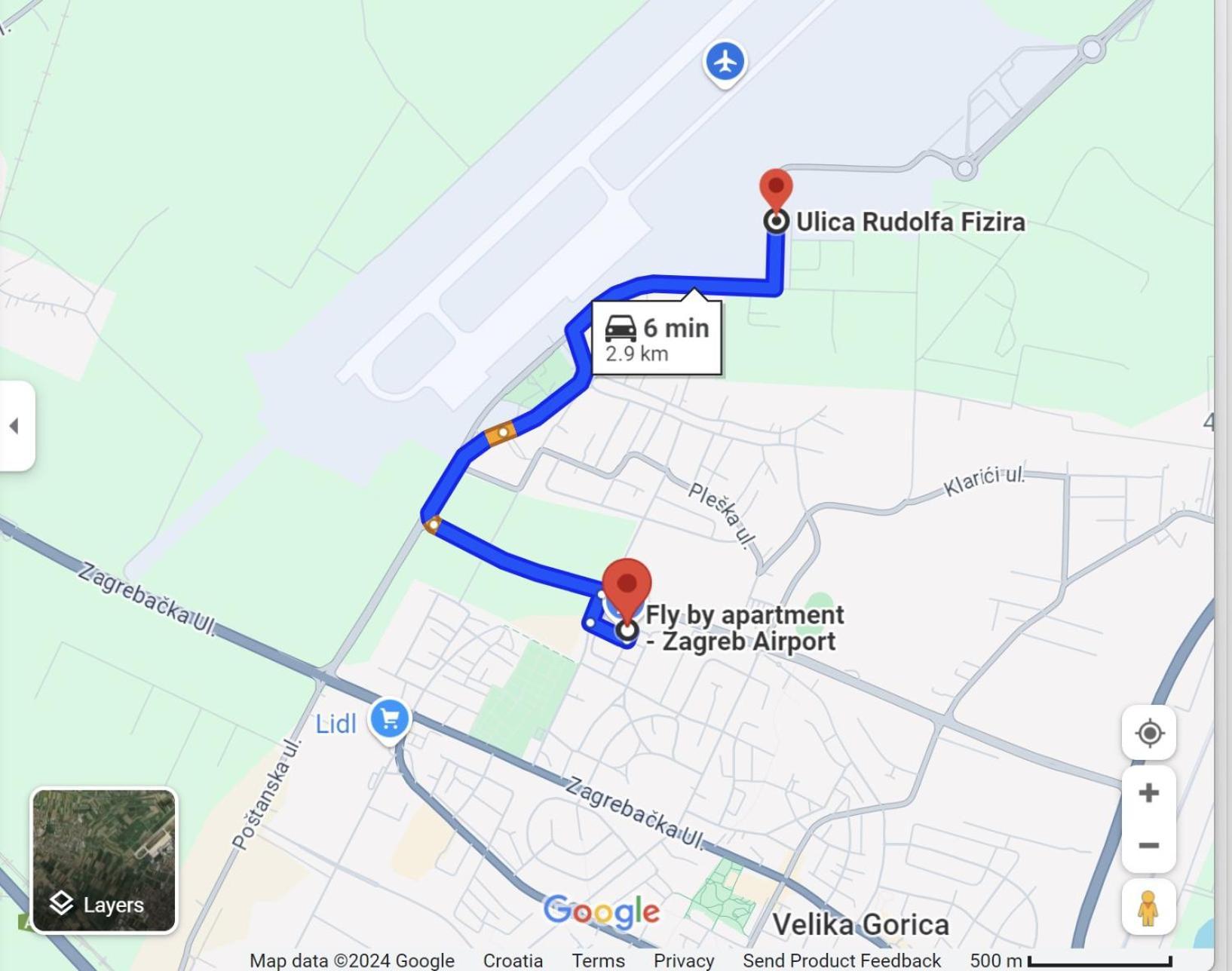 Fly By Suite - Zagreb Airport - 0-24H Self Check In&Out - Parking On Site ヴェリカ・ゴリツァ エクステリア 写真