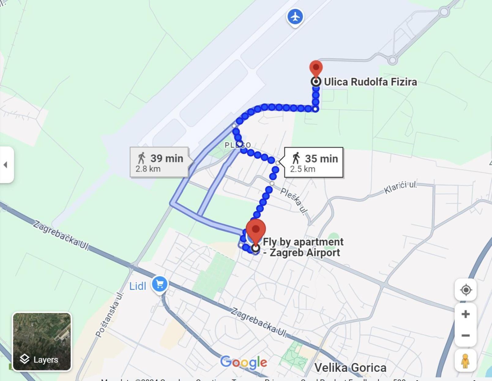 Fly By Suite - Zagreb Airport - 0-24H Self Check In&Out - Parking On Site ヴェリカ・ゴリツァ エクステリア 写真